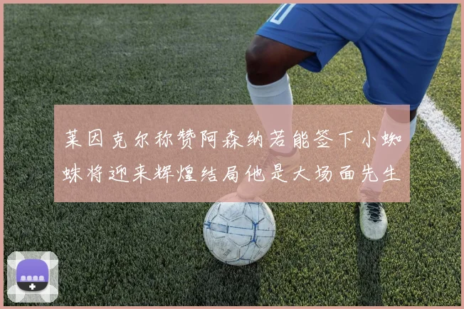 莱因克尔称赞阿森纳若能签下小蜘蛛将迎来辉煌结局他是大场面先生的最佳人选